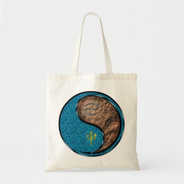 Cancer & Earth Monkey Tote Bag (Front)