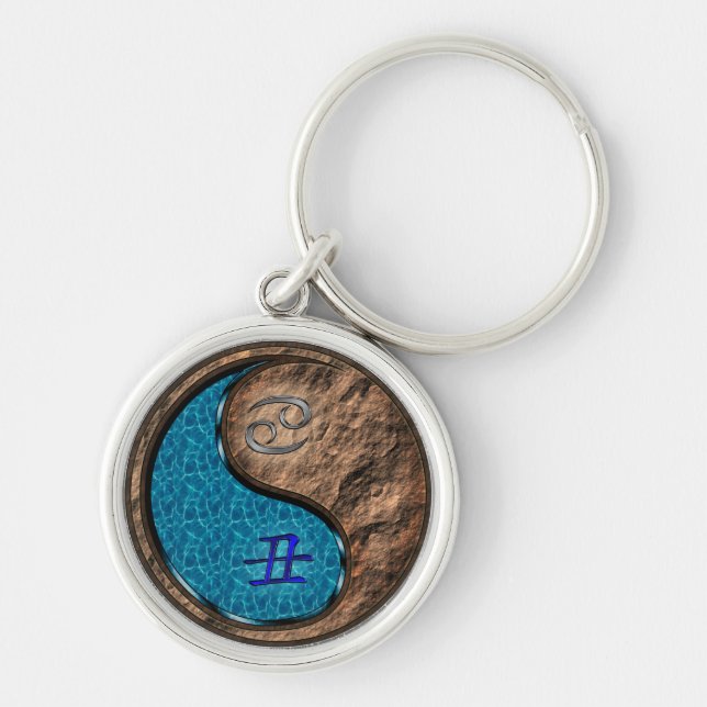 Cancer & Earth Ox Key Ring (Front)