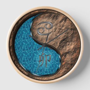 Cancer & Earth Rabbit Clock