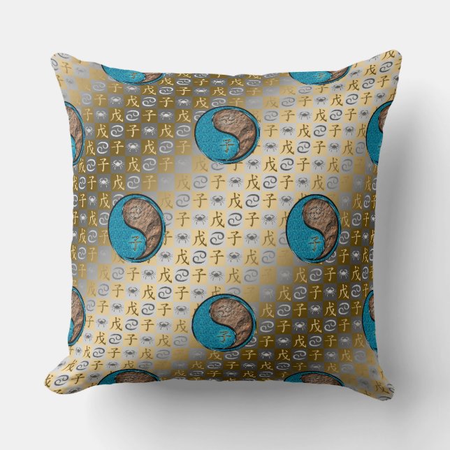 Cancer & Earth Rat Cushion (Front)