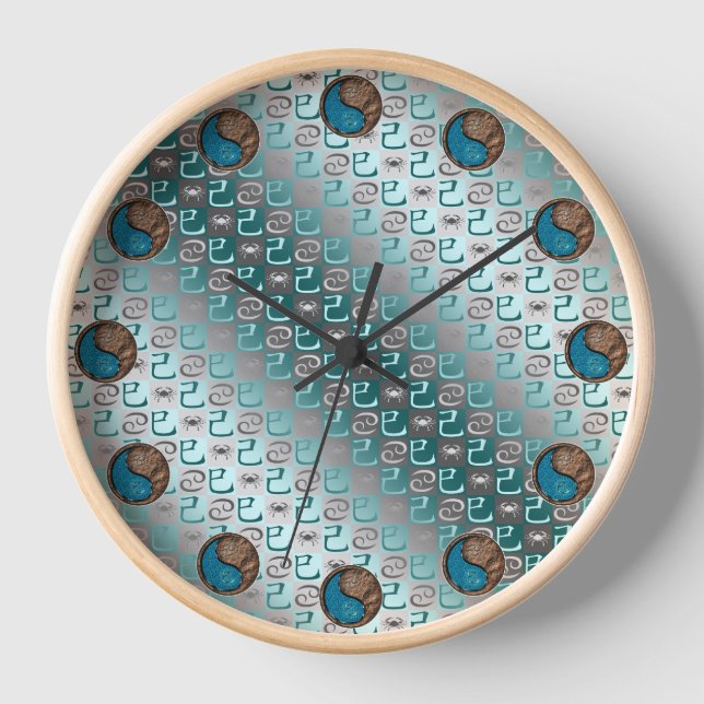 Cancer & Earth Snake Clock (Front)