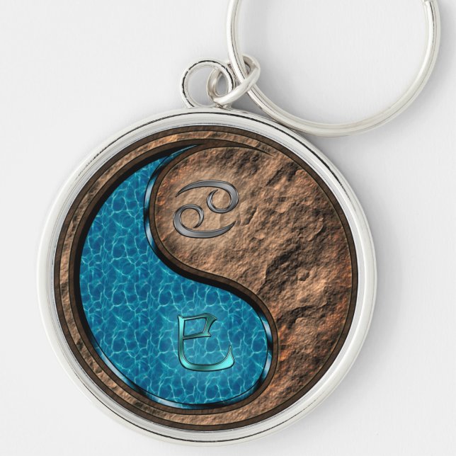 Cancer & Earth Snake Key Ring (Front)
