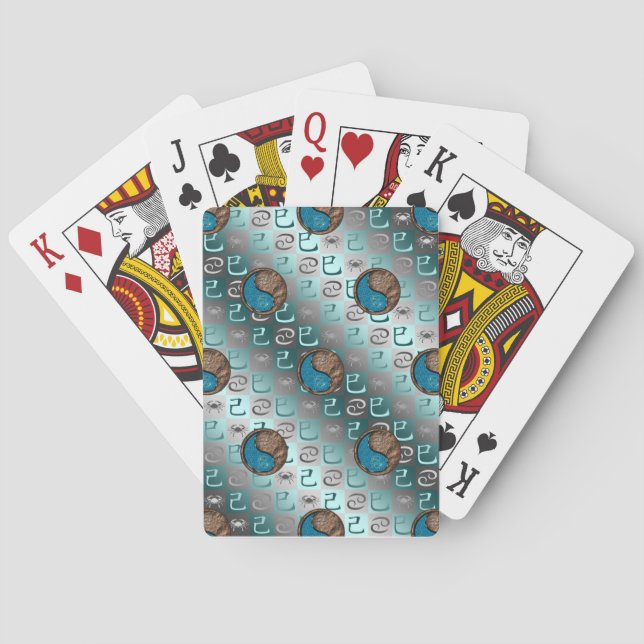 Cancer & Earth Snake Playing Cards (Back)