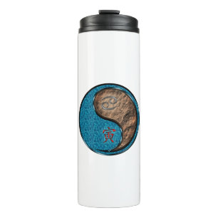 Cancer & Earth Tiger Thermal Tumbler