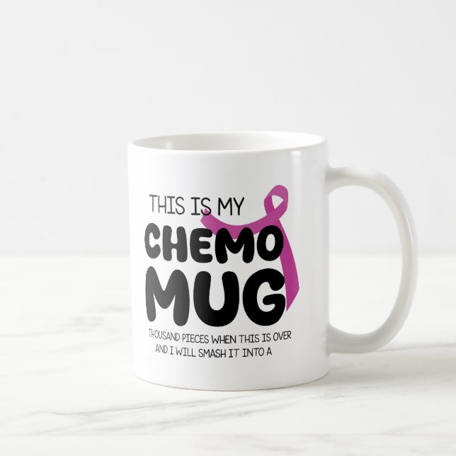Cancer Encouragement Gift, This is my Chemo Coffee Mug (Right)