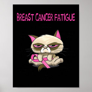 Cancer Fatigue Cat Poster