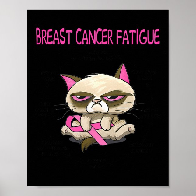 Cancer Fatigue Cat  Poster (Front)
