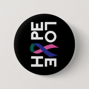 Cancer Fight Cancer Ribbon 15 6 Cm Round Badge
