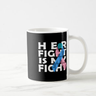 Cancer Fight Cancer Ribbon 8  Coffee Mug