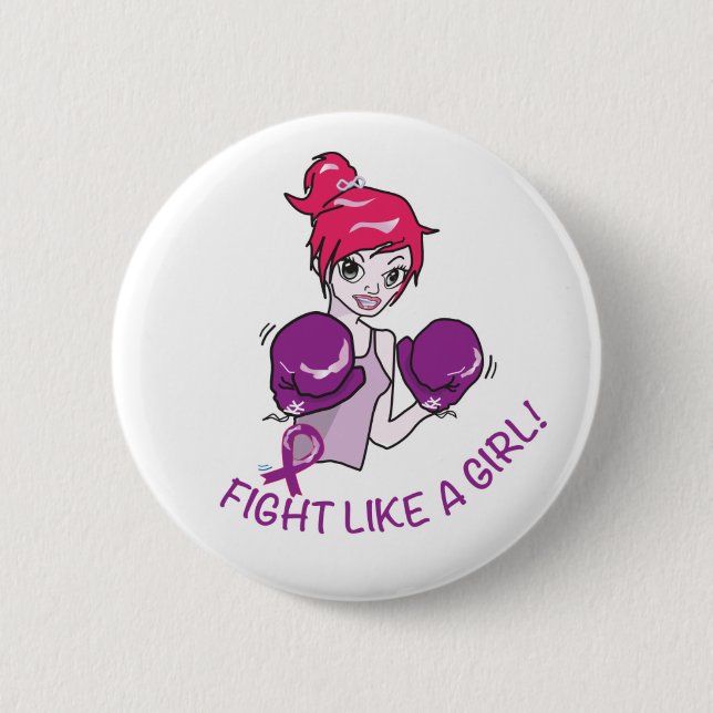 CANCER FIGHT-CAREGIVERS 6 CM ROUND BADGE (Front)