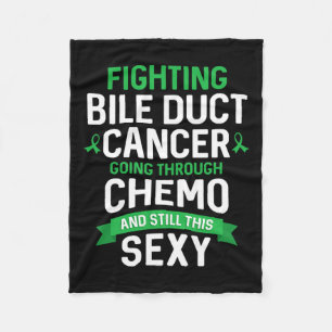 Cancer Fighter Bile Duct Cancer Patient Chemo Ther Fleece Blanket
