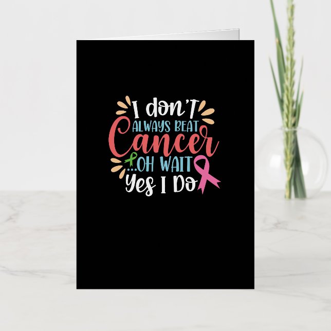 Cancer Fighter Cancer Awareness Cancer Survivor Foil Greeting Card (Front)