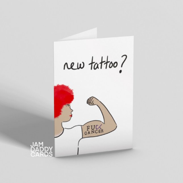 Cancer Fighter Tattoo Card (Creator Uploaded)