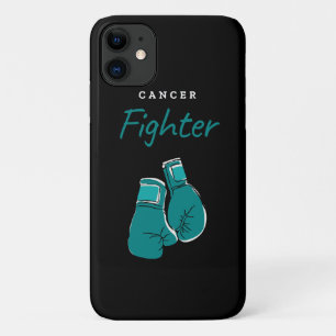cancer fighter, teal iPhone 11 case