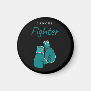 cancer fighter, teal magnet