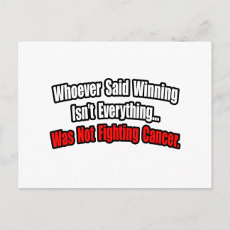 Cancer Fighting Quote Postcard