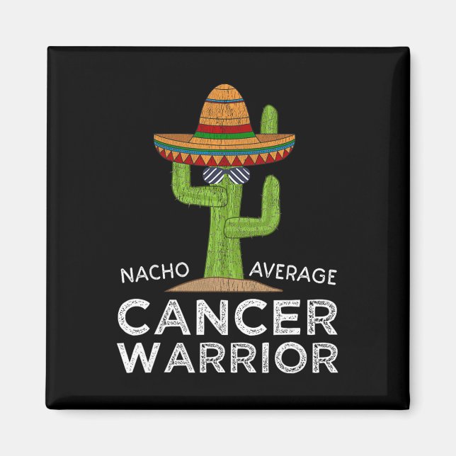 Cancer Fighting Support Funny Cancer Fighter Warri Magnet (Front)