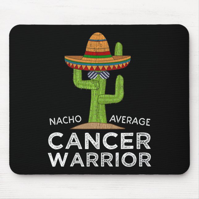 Cancer Fighting Support Funny Cancer Fighter Warri Mouse Mat (Front)