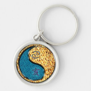 Cancer & Fire Boar Key Ring
