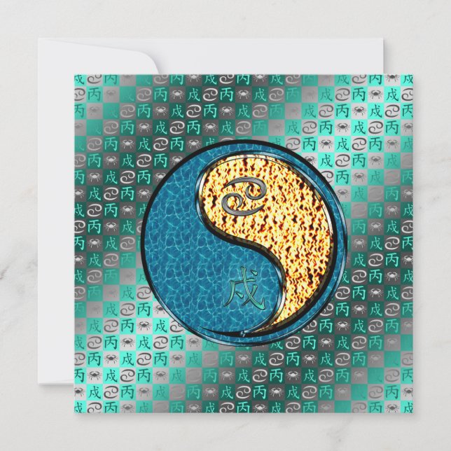 Cancer & Fire Dog Card (Front)