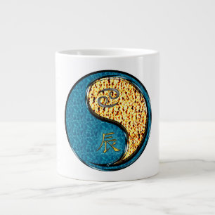 Cancer & Fire Dragon Large Coffee Mug