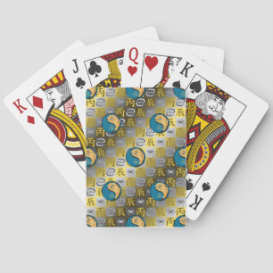 Cancer & Fire Dragon Playing Cards