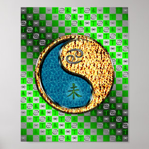 Cancer & Fire Goat Poster