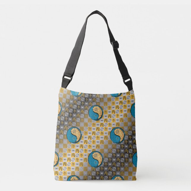 Cancer & Fire Horse Crossbody Bag (Front)