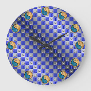 Cancer & Fire Ox Large Clock