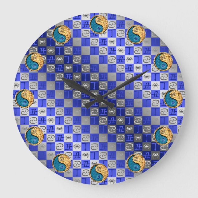 Cancer & Fire Ox Large Clock (Front)