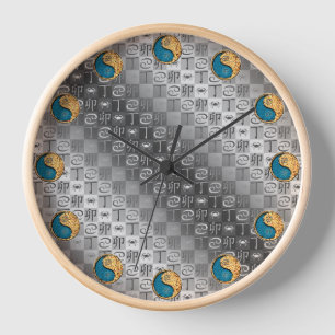 Cancer & Fire Rabbit Clock