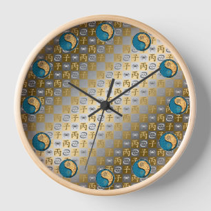 Cancer & Fire Rat Clock