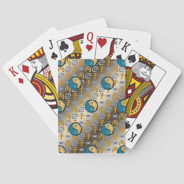 Cancer & Fire Rat Playing Cards (Back)