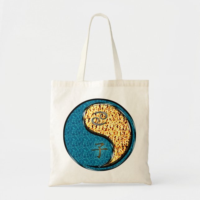 Cancer & Fire Rat Tote Bag (Front)
