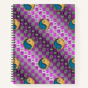Cancer & Fire Rooster Notebook