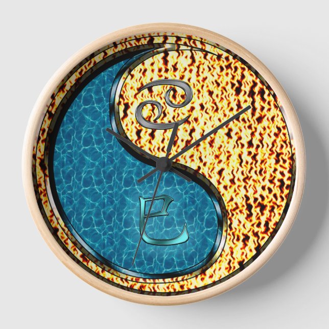 Cancer & Fire Snake Clock (Front)