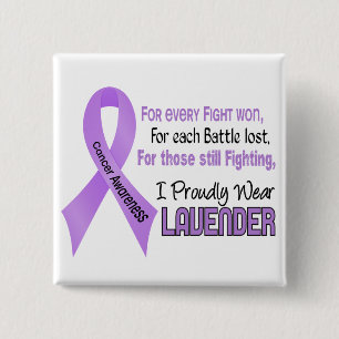 Cancer For Every…..I Proudly Wear Lavender 1 15 Cm Square Badge