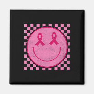 Cancer For Women Breast Cancer Awareness Retro Pin Magnet