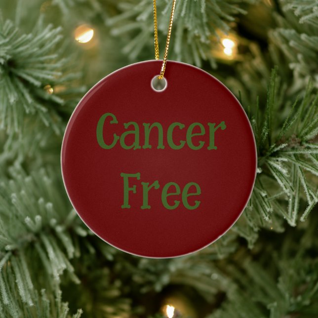 Cancer Free 2023 Ceramic Tree Decoration (Tree)