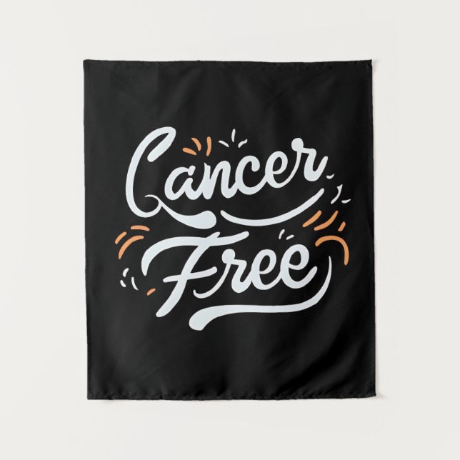 cancer free breast cancer awareness  tapestry (Front)