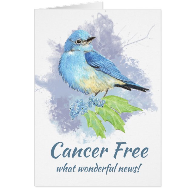 Cancer Free Congrats Eastern Mountain Bluebird (Front)