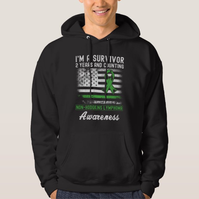 Cancer Free Non Hodgkins Lymphoma Survivor Hoodie (Front)
