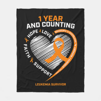Cancer Free Products Men Women Kids Gifts Leukaemi Fleece Blanket