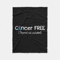 Cancer Free- Thyroid Cancer Support Ribbon