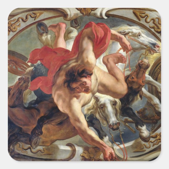 Cancer, from the Signs of the Zodiac Square Sticker (Front)