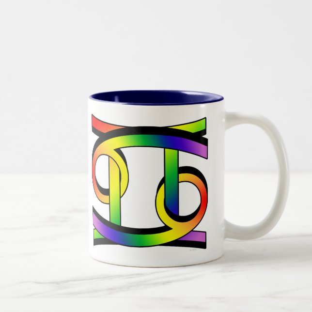 Cancer & Gemini GLBT Two-Tone Coffee Mug (Right)