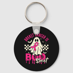 Cancer Ghost Halloween Breast Cancer Awareness Key Ring