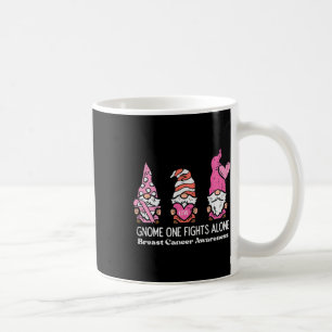 Cancer Gnome One Fights Alone Awareness Women Men Coffee Mug