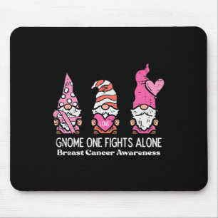 Cancer Gnome One Fights Alone Awareness Women Men Mouse Mat