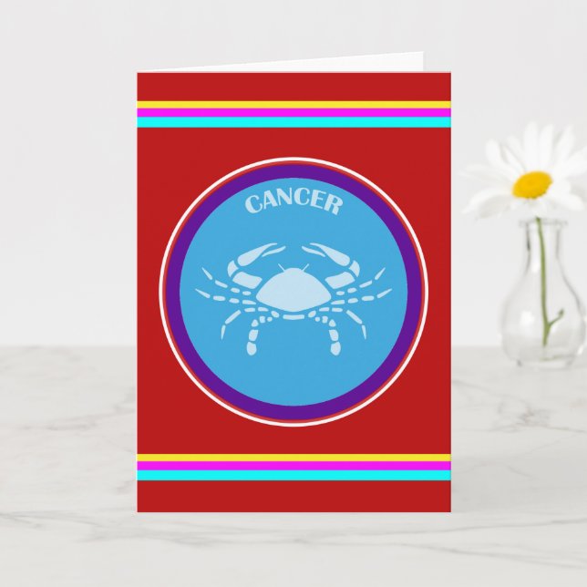Cancer Greeting Card (Small Plant)